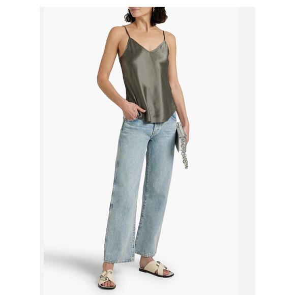 NWT ATM Women's Olive Silk Cami Size XS - Picture 1 of 7